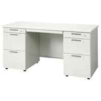 RJデスクII 両袖机 奥行600mmタイプ(組立サービスなし) プラス(家具)