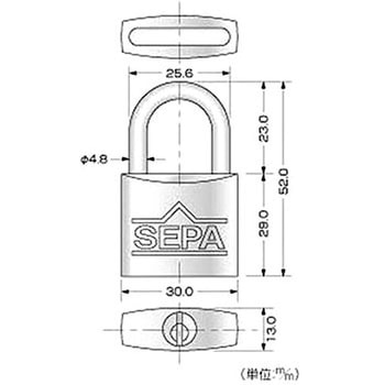 ディンプルシリンダー南京錠 ハイロジック