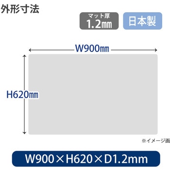 ななめカットデスクマット OAタイプ エコノミー PLUS(プラス)[文具]