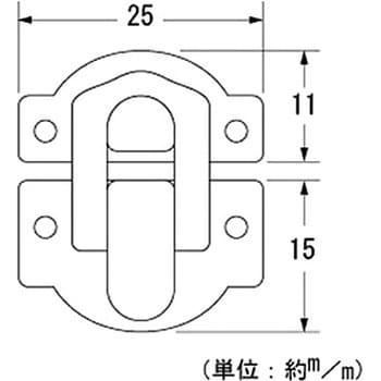 ZY-582 パッチン錠 1個 ハイロジック 【通販サイトMonotaRO】