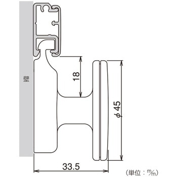フックレール用ハンガーフック ハイロジック