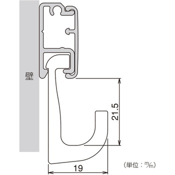 フックレール用樹脂フック ハイロジック