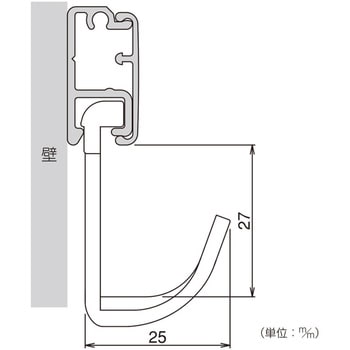 フックレール用重量用フック ハイロジック ピクチャーレール用フック