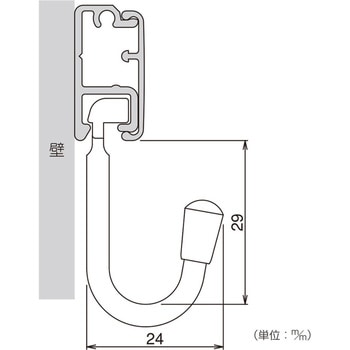 フックレール用重量用フック ハイロジック
