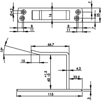 ユニクロ座付貫抜 受 ハイロジック