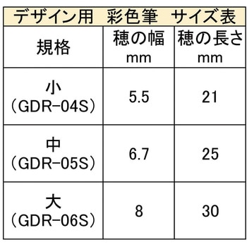 デザイン用彩色筆 あかしや