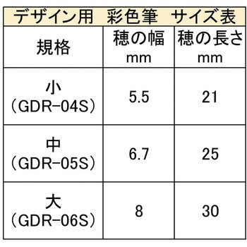 デザイン用彩色筆 あかしや