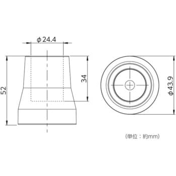 脚ゴムキャップ パイプ用
