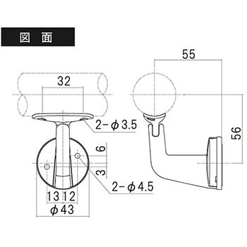 首振リブラケット脱着タイプ ハイロジック