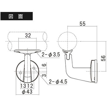 首振リブラケット脱着タイプ ハイロジック