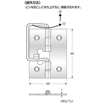 蝶番掛金 ハイロジック