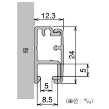 壁付フックレールセット 角型 ハイロジック