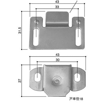 網戸用取替戸車 ハイロジック