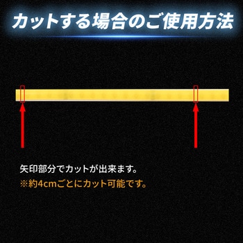 LEDテープライトCOBタイプ 3m 非防水 3mm幅 24v 専用 竹村商会