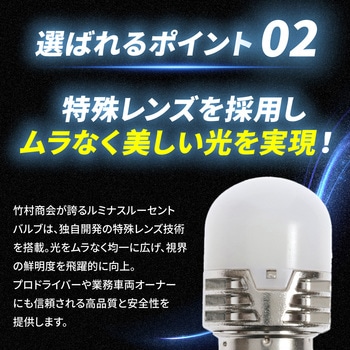 ルミナスルーセントバルブPlus バスマーカー用 s25 シングル BA15s 12v/24v兼用 竹村商会