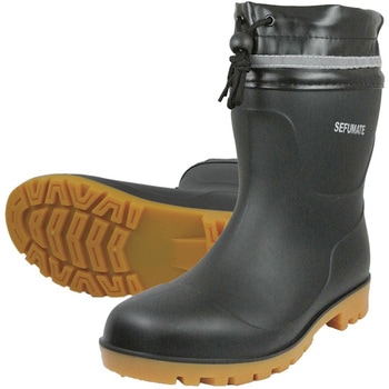 PVC鉄芯入抗菌防臭加工カバー付きショートブーツ 天牛(富士手袋工業)