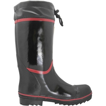 カバー付き鉄芯入り抗菌防臭加工黒赤ラインブーツ 天牛(富士手袋工業)