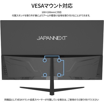 31.5型ディスプレイ/1920×1080/HDMI×1、DP×1、USB-C×1/ブラック/スピーカー無/2年保証 JAPANNEXT