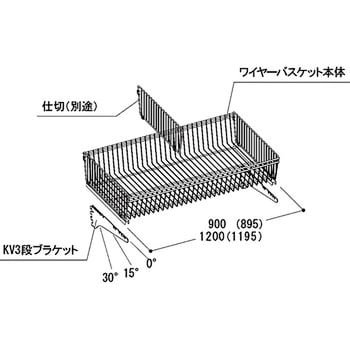 ワイヤーバスケットセット 幅900mm