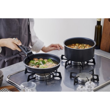 ダイヤモンドコートパン5点セット IH・ガス火対応 アイリスオーヤマ