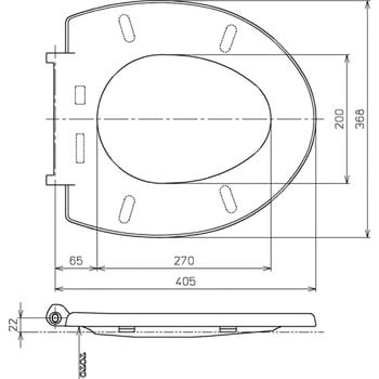 普通便座用便ふた組品(レギュラー) TCH944 TOTO