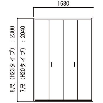 クロゼットドア折れ戸 1.0間用(大) 永大産業 【通販モノタロウ】