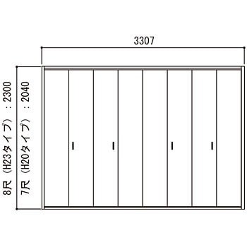 クロゼットドア折れ戸 2.0間用 永大産業 【通販モノタロウ】