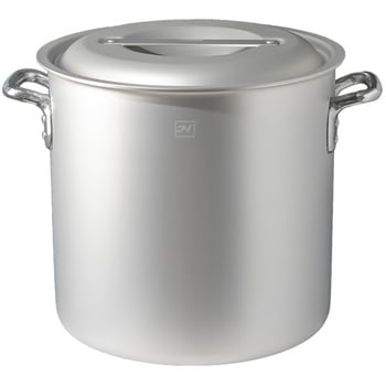 IH対応アルマイト加工アルミ寸胴鍋(目盛付) 24cm レストランサプライ