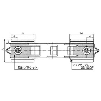 ブラケット E03型用 旋回型(両端セット) イグス