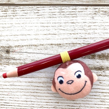 おさるのジョージにぎにぎえんぴつホルダー(ジョージ) 学研ステイフル