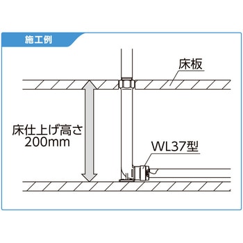 WL37型 床下横取付アダプター 青銅 オンダ製作所