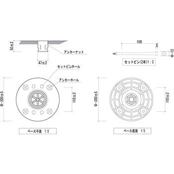 視線誘導標 ラウンドポスト 着脱1本脚タイプ 保安道路企画 ガイド