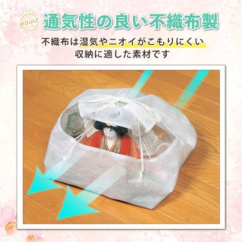 ひな人形保存袋 マチ付 2枚組 - アストロ