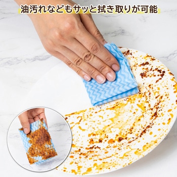 不織布ふきん くりふきん ブルー 3本セット アストロ