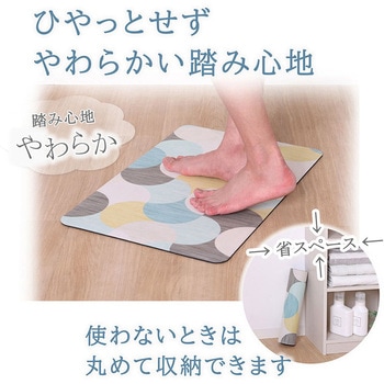 珪藻土入りソフトバスマット 北欧柄 アストロ