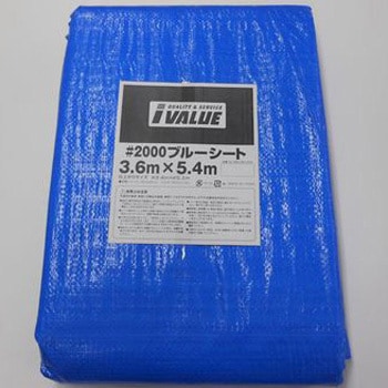 IVL-BSS-20-3654 ブルーシート【シート・#2000 3．6mX5．4m】 I-VALUE