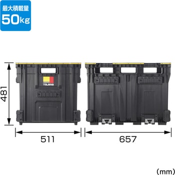 セフツールバスケット ダブル(大型) 連結機能搭載 セフボックス・セフ台車シリーズ タジマツール(TJMデザイン)