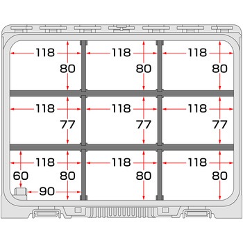 セフボックスシリーズ 仕切りセット タジマツール(TJMデザイン)