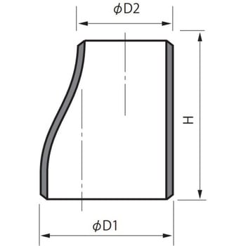 白 PT370 S/40 エキセントリックレジューサー 淡路マテリア