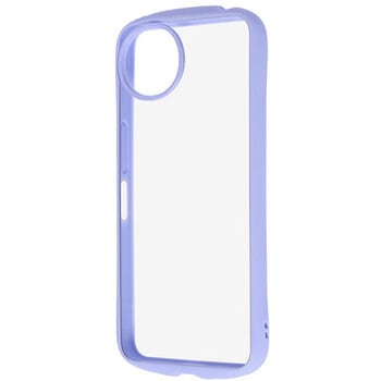 AQUOS wish5 Like standard Puffull 耐衝撃 バンパー ハイブリッドケース/ペールブルー レイ・アウト