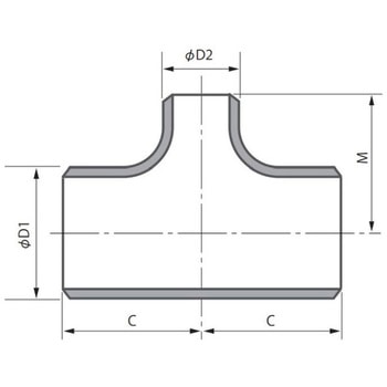 PT370 S/80 異径チーズ 黒 淡路マテリア