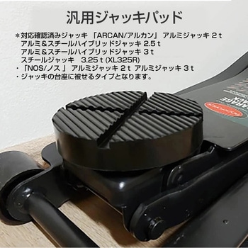 ジャッキパッド フロアジャッキ エリックパッド 汎用 タイプ アルカン 互換品 - メディアカバーマーケット