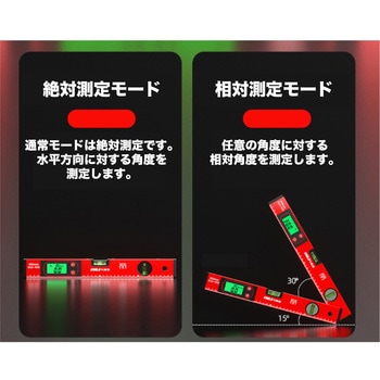 デジタル水平器 はくでん