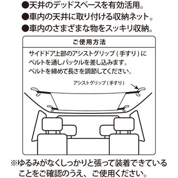 車の天井収納ネット アストロ