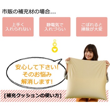 QUBE専用補充ビーズクッション セルタン