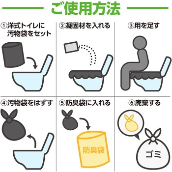トイレストック(非常用トイレ)防臭袋付 アーテック[学校教材・教育玩具]
