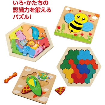 いろかたち木製パズルセット アーテック[学校教材・教育玩具]