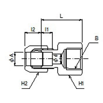 リング式銅管継手(計装用) 圧力計ユニオン(Rc) 群協製作所