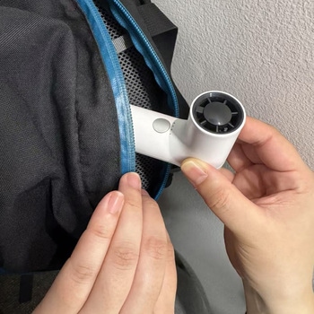 ハンディファン 小型軽量 暑さ対策 ホワイト KSK