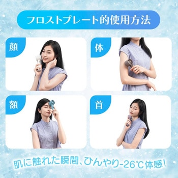 フローナファン 携帯扇風機 軽量 冷却プレート ハンディファン ラベンダードリーム TOKAIZ(万通商事)